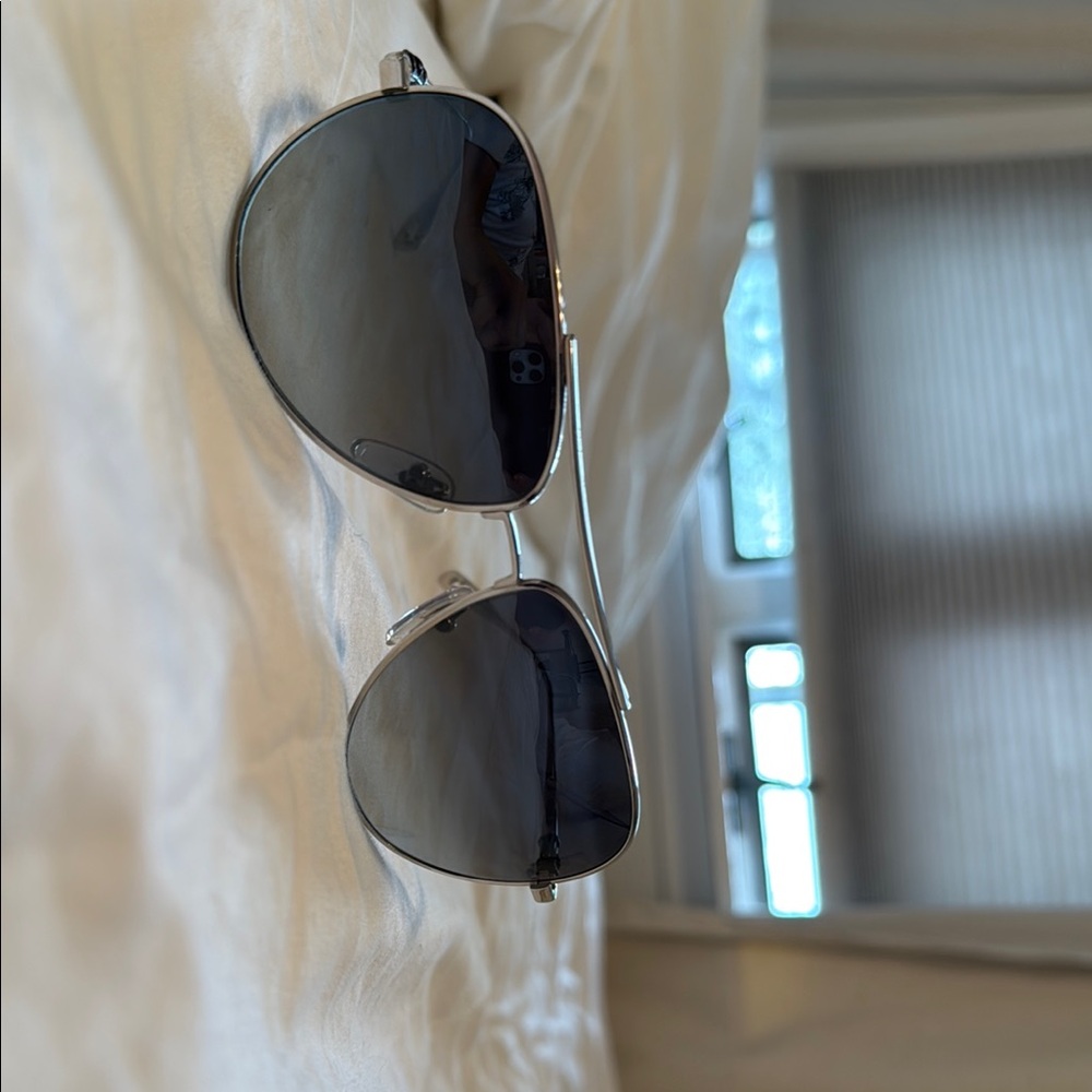 CHROME HEARTS Silver Aviator Sunglasses